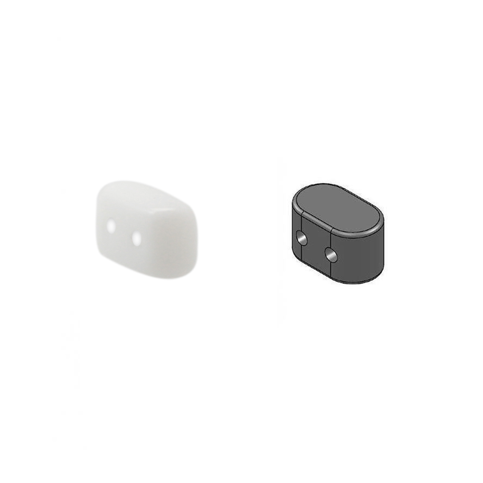 ios par puca - opaque white - 5,5x2,5mm | 10gr