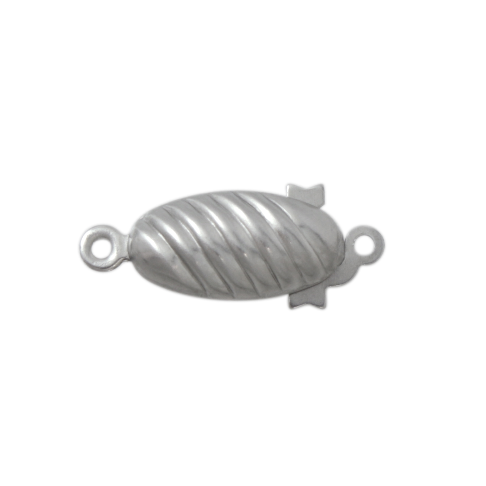 stainless steel box clasp oval 21x8mm | 4pc