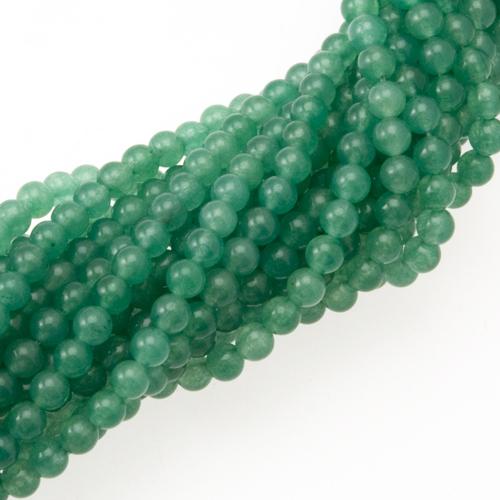 grüner aventurin glatt runde 4mm | strang 38/40cm