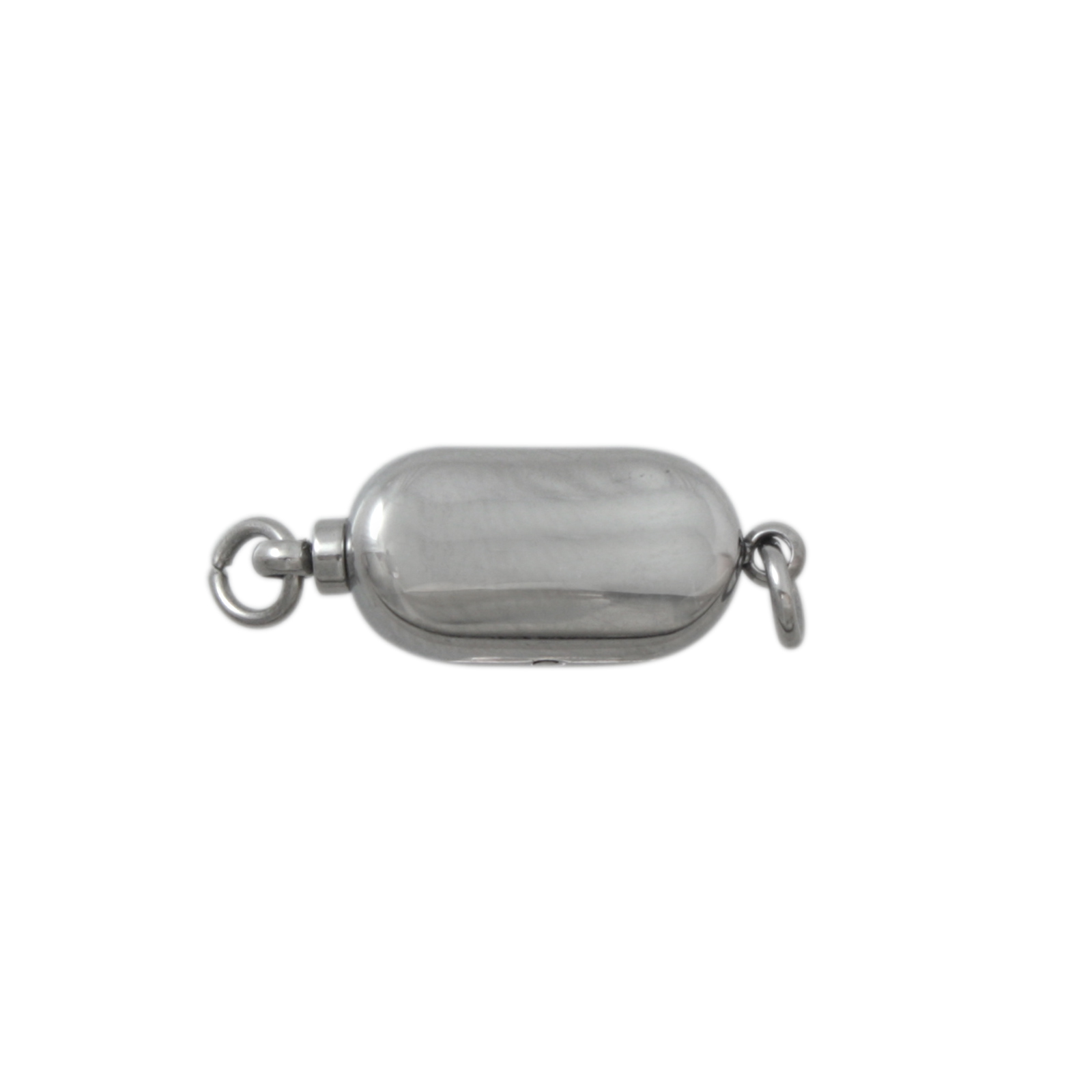 stainless steel press clasp oval 20mm | 1pc