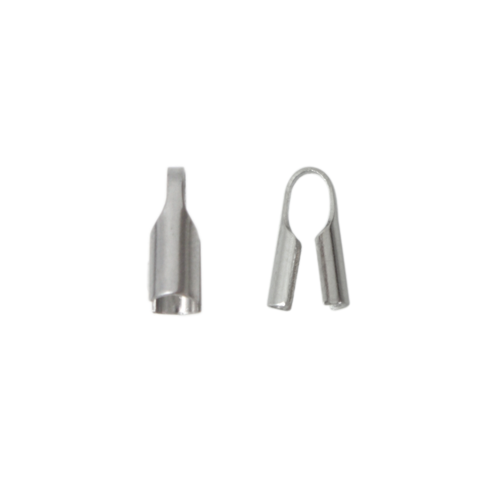 stainless steel crimp end 8x4mm (width 2,5mm) | 40pc