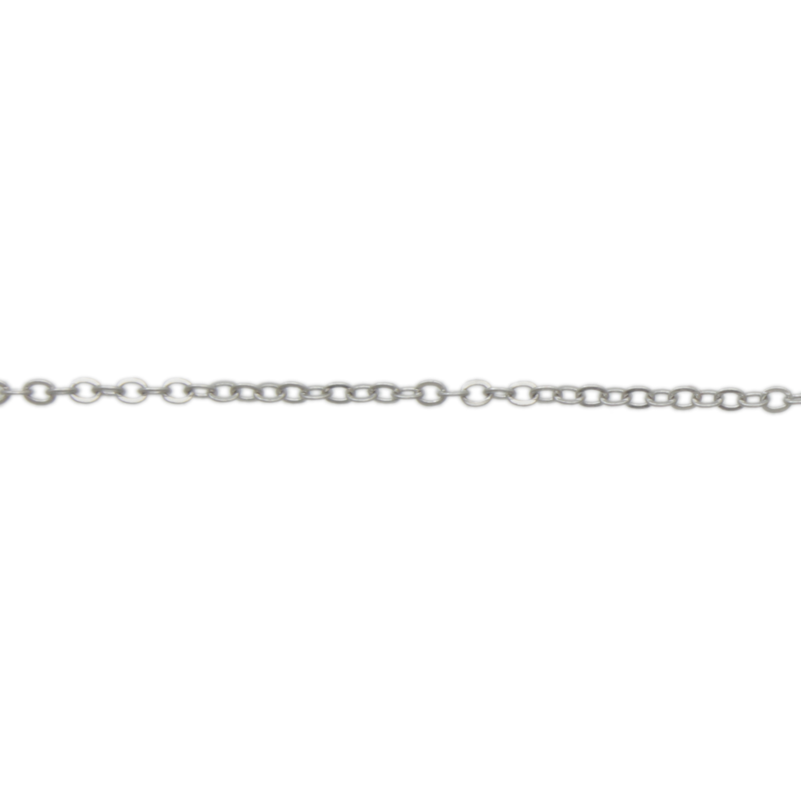 rhodium versilbert ketten feine flach 1,5mm | 1mt