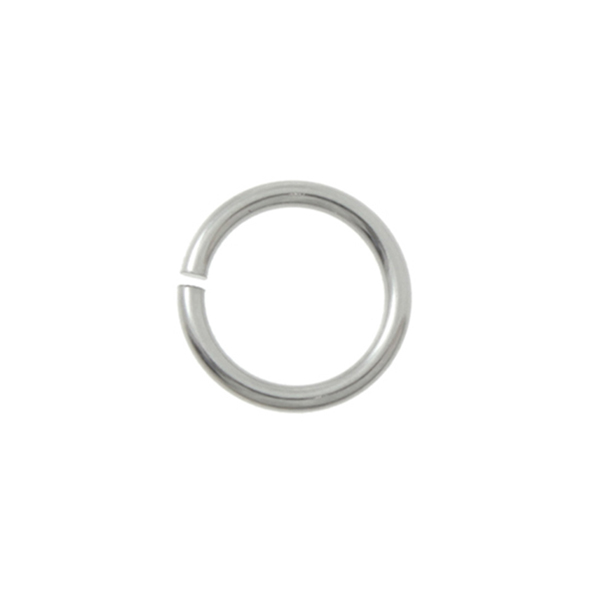 stainless steel open jump ring 6mm - wire 0,8mm | 250pc
