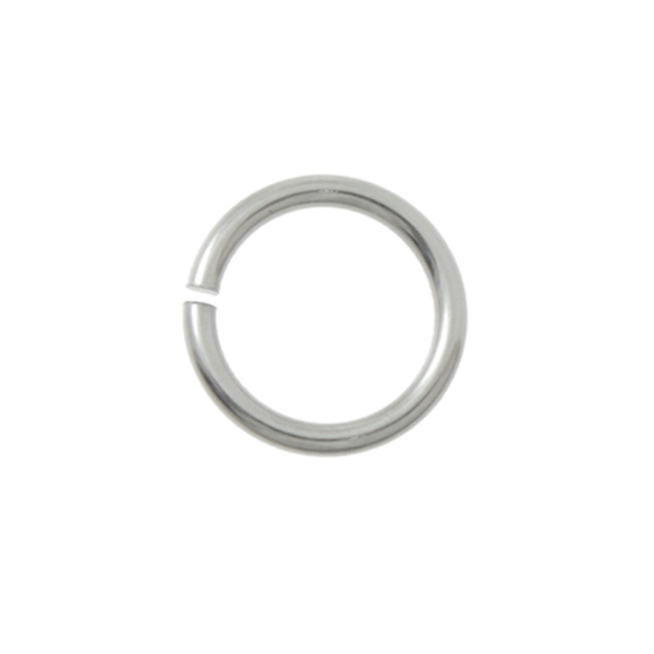 stainless steel open jump ring 8mm - wire 1mm | 100pc