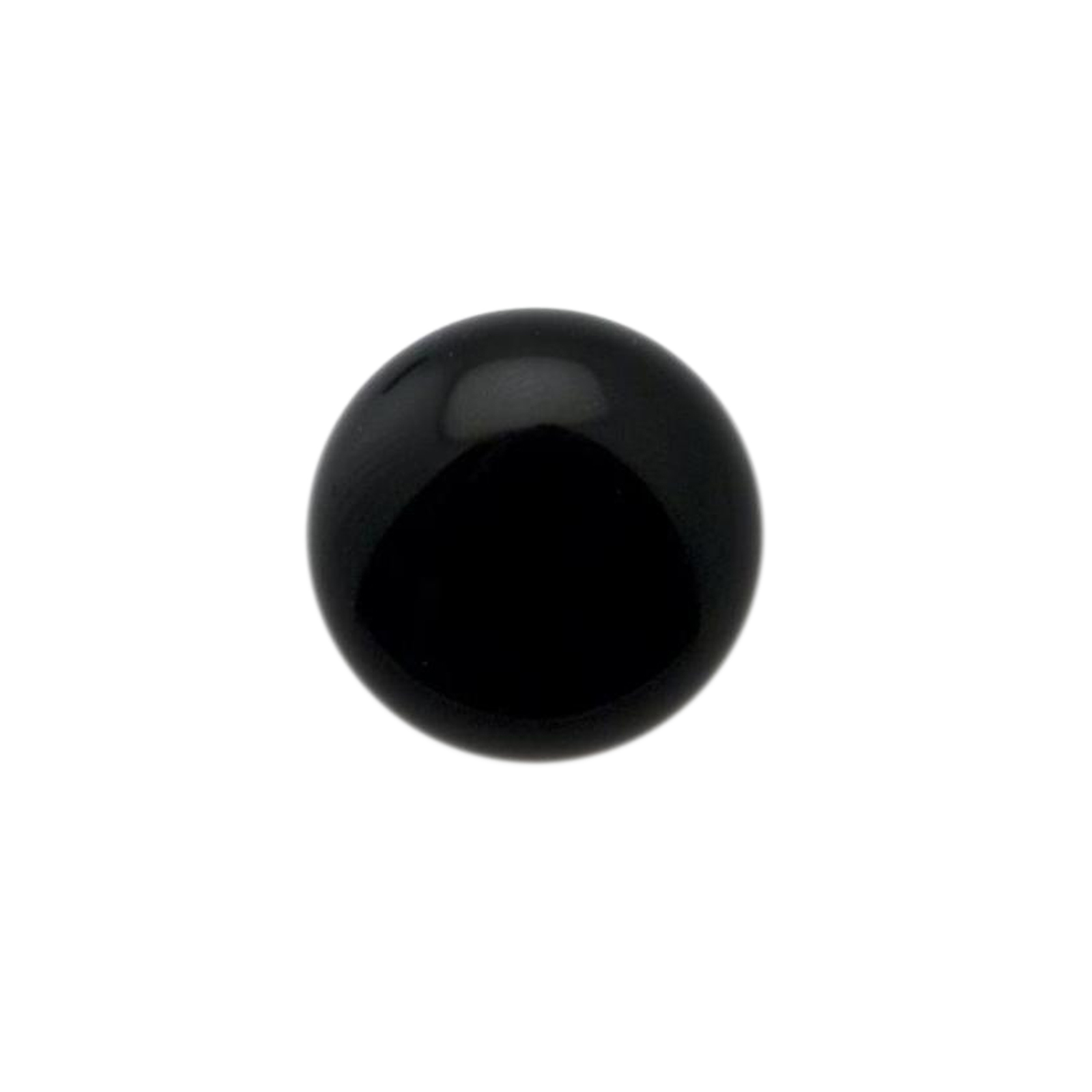 black onyx cabochon smooth round 18mm | 1pc