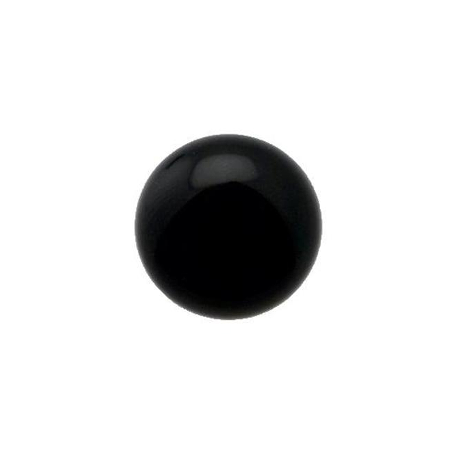 black onyx cabochon smooth round 14mm | 1pc