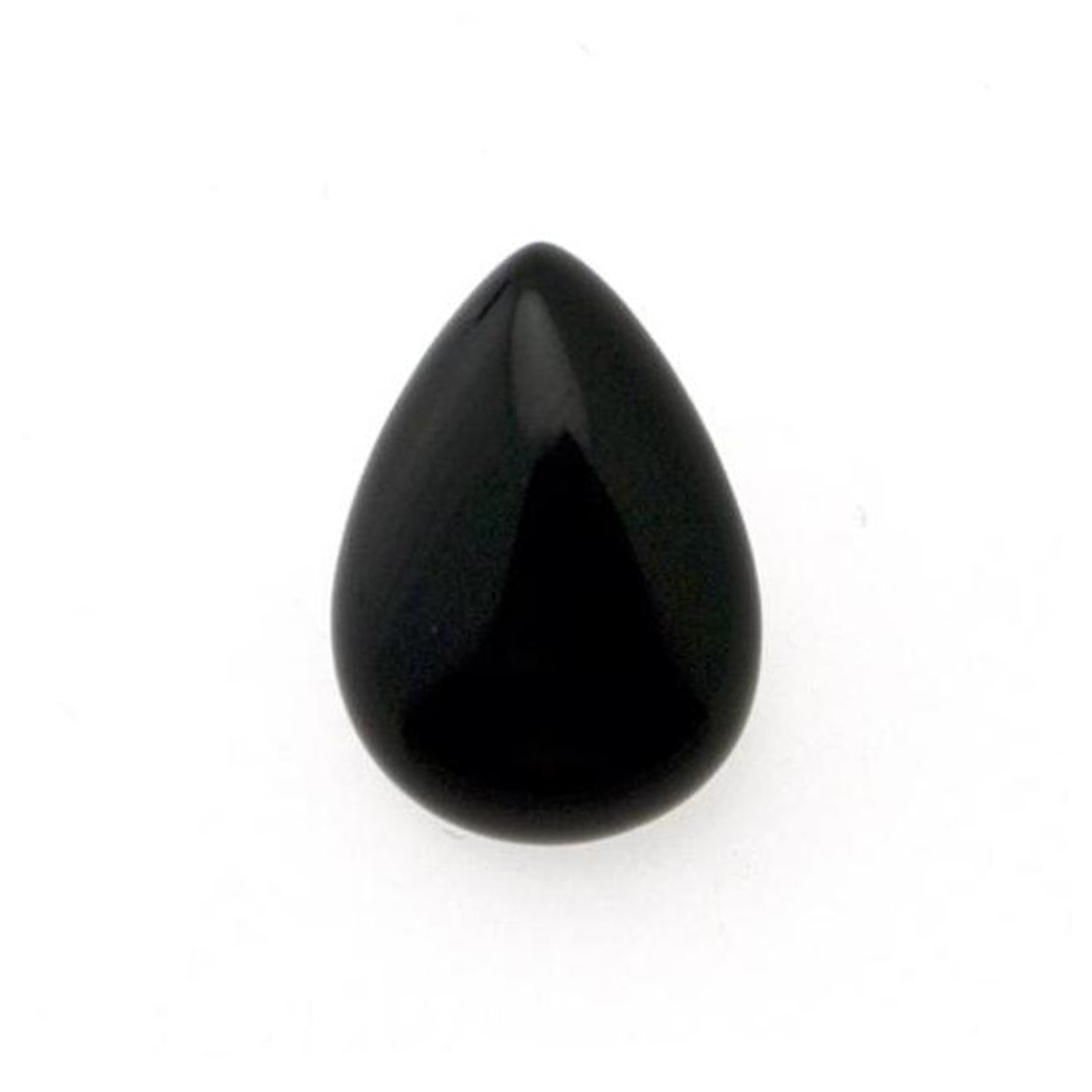 black onyx cabochon smooth pear 18x13mm | 1pc