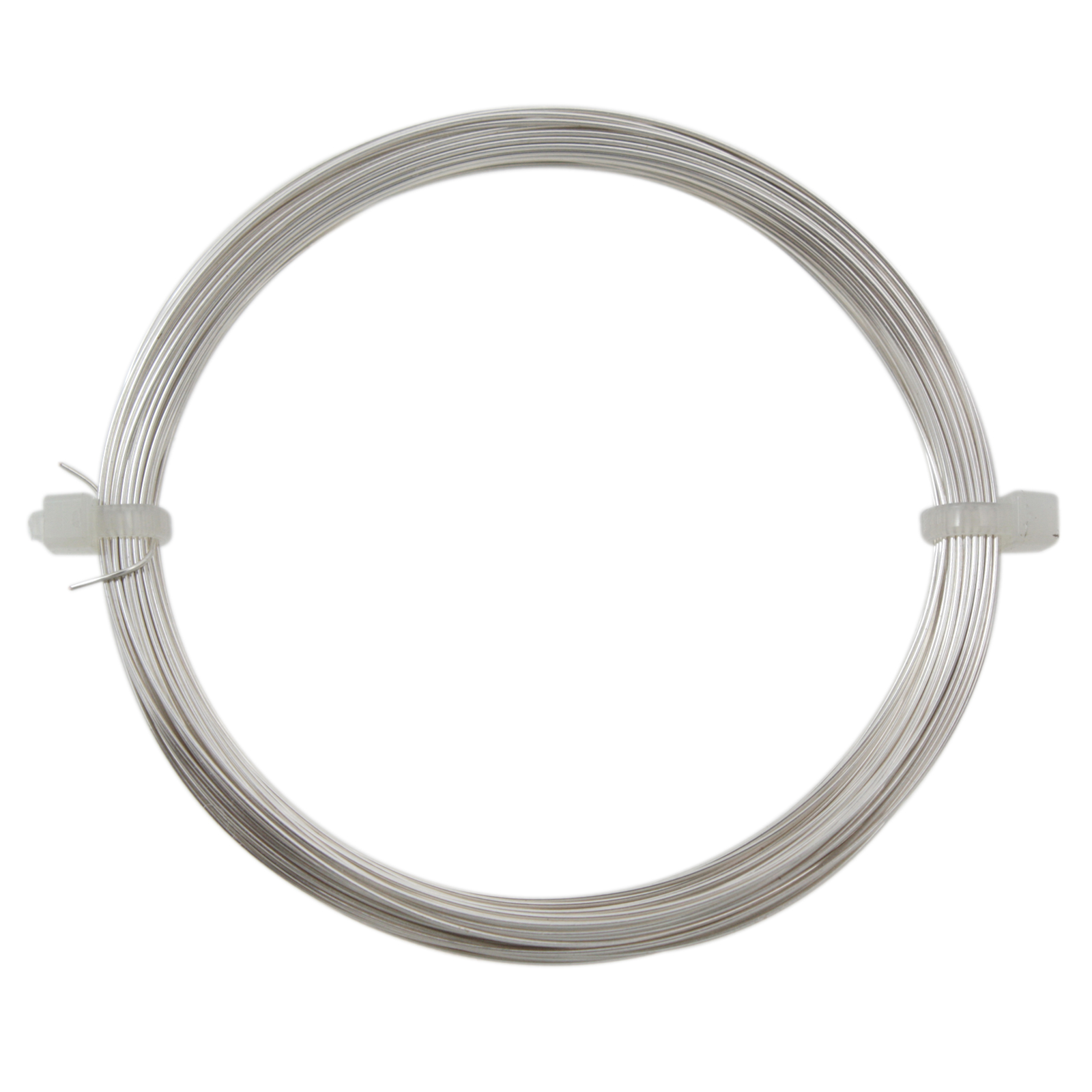 silver plated craft wire - diameter 0,50mm - 15mt spool | 1pc