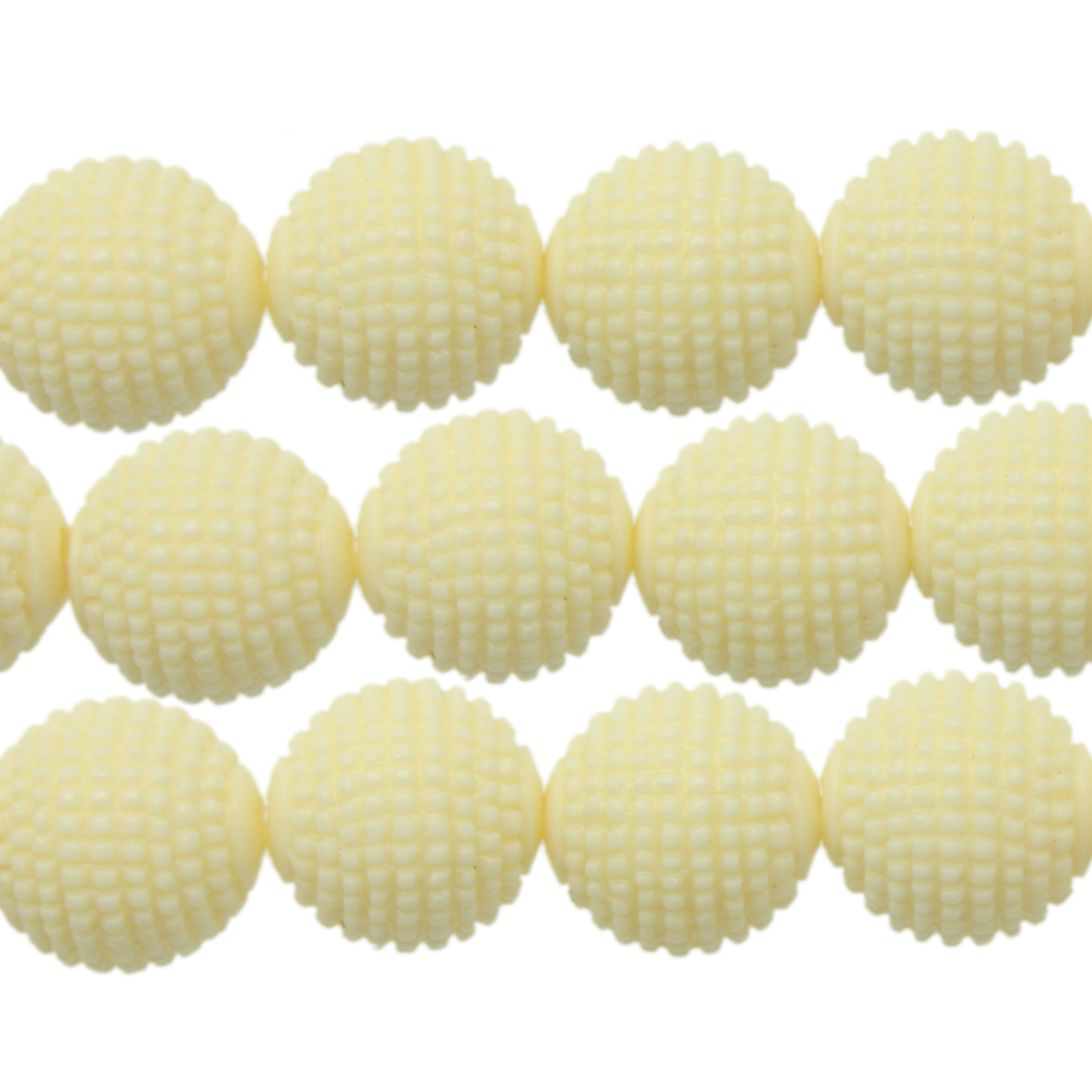 resin stone runde schneiden elfenbein 12mm | 8st