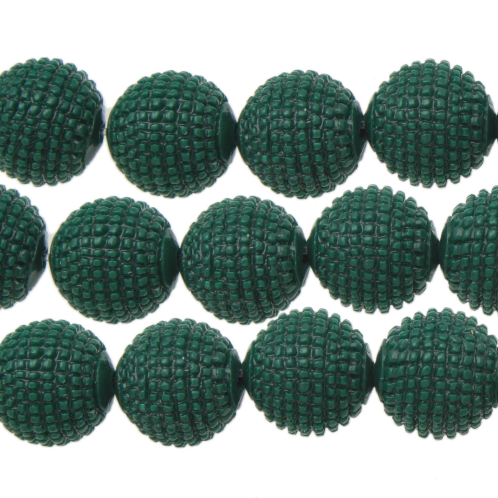 resin stone runde schneiden dunkegrün 12mm | 8st