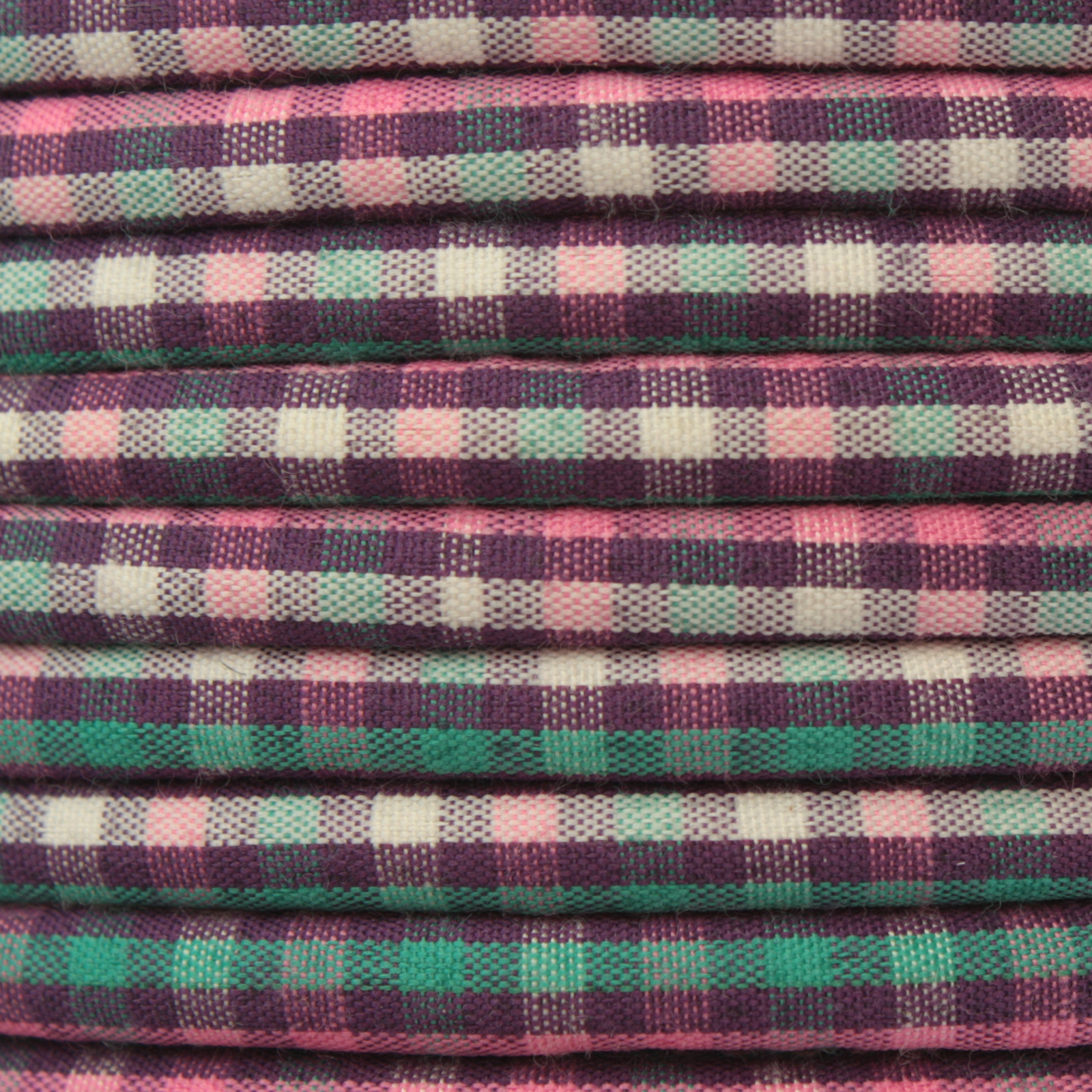 rohr schnur fancy vichy rosa 6mm | 1mt