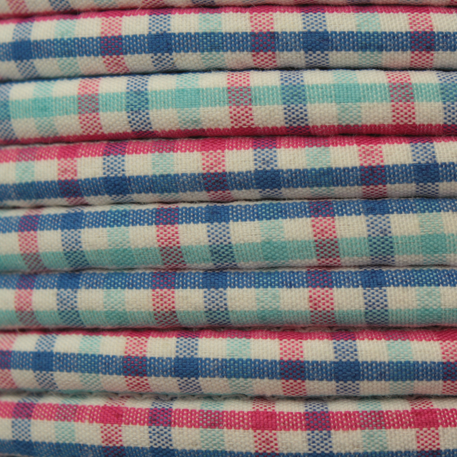 rohr schnur fancy vichy himmelblau 6mm | 1mt