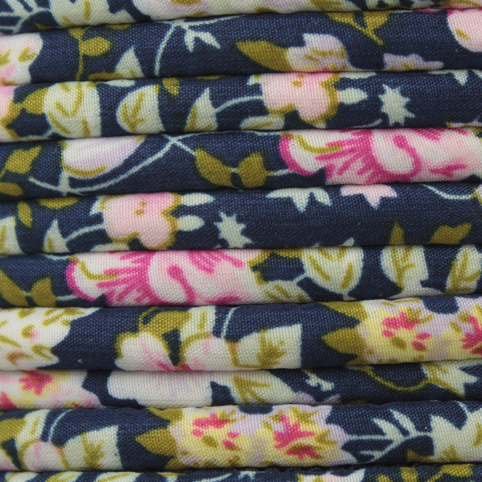 rohr schnur fancy fiori blau 6mm | 1mt