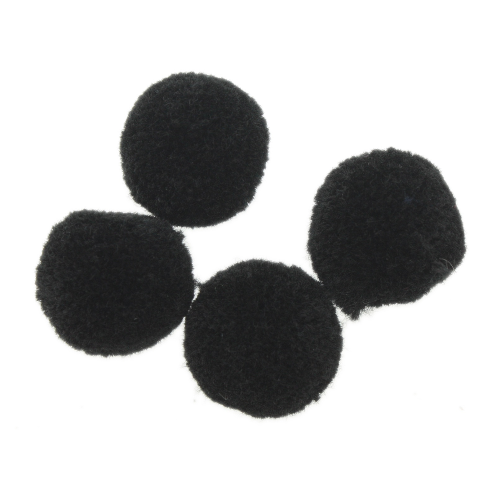 pon pon black 20mm | 10pc