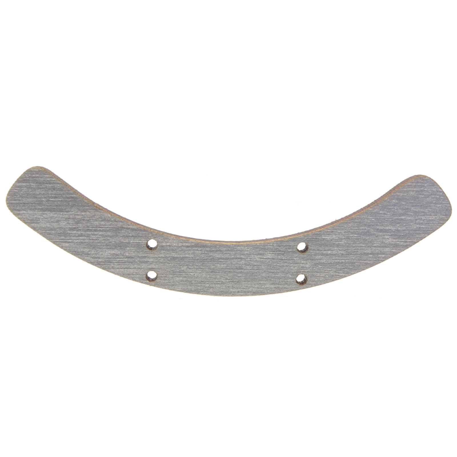 wooden 4-hole link bar - silver - 78x10mm | 1pc