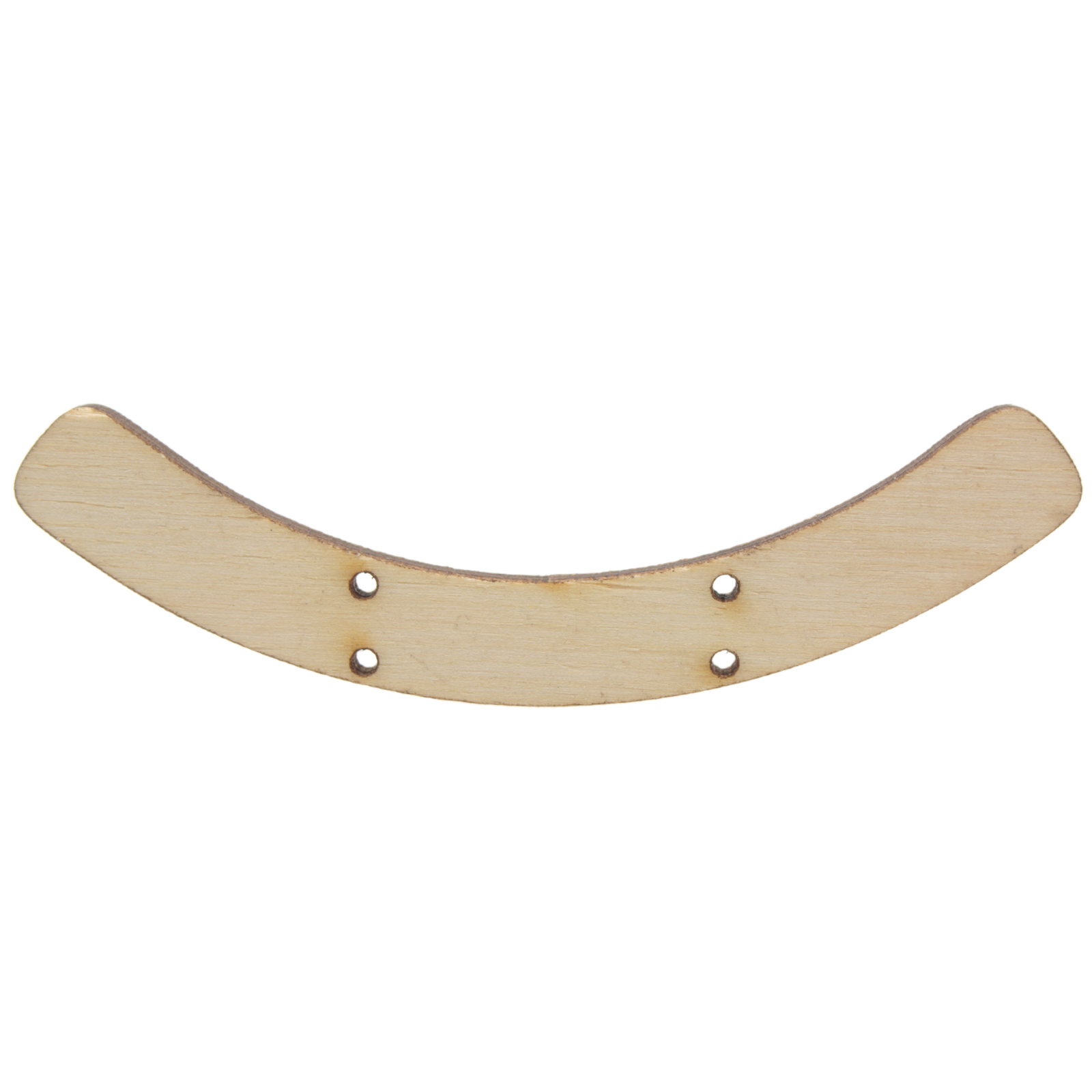 wooden 4-hole link bar - natural - 78x10mm | 1pc