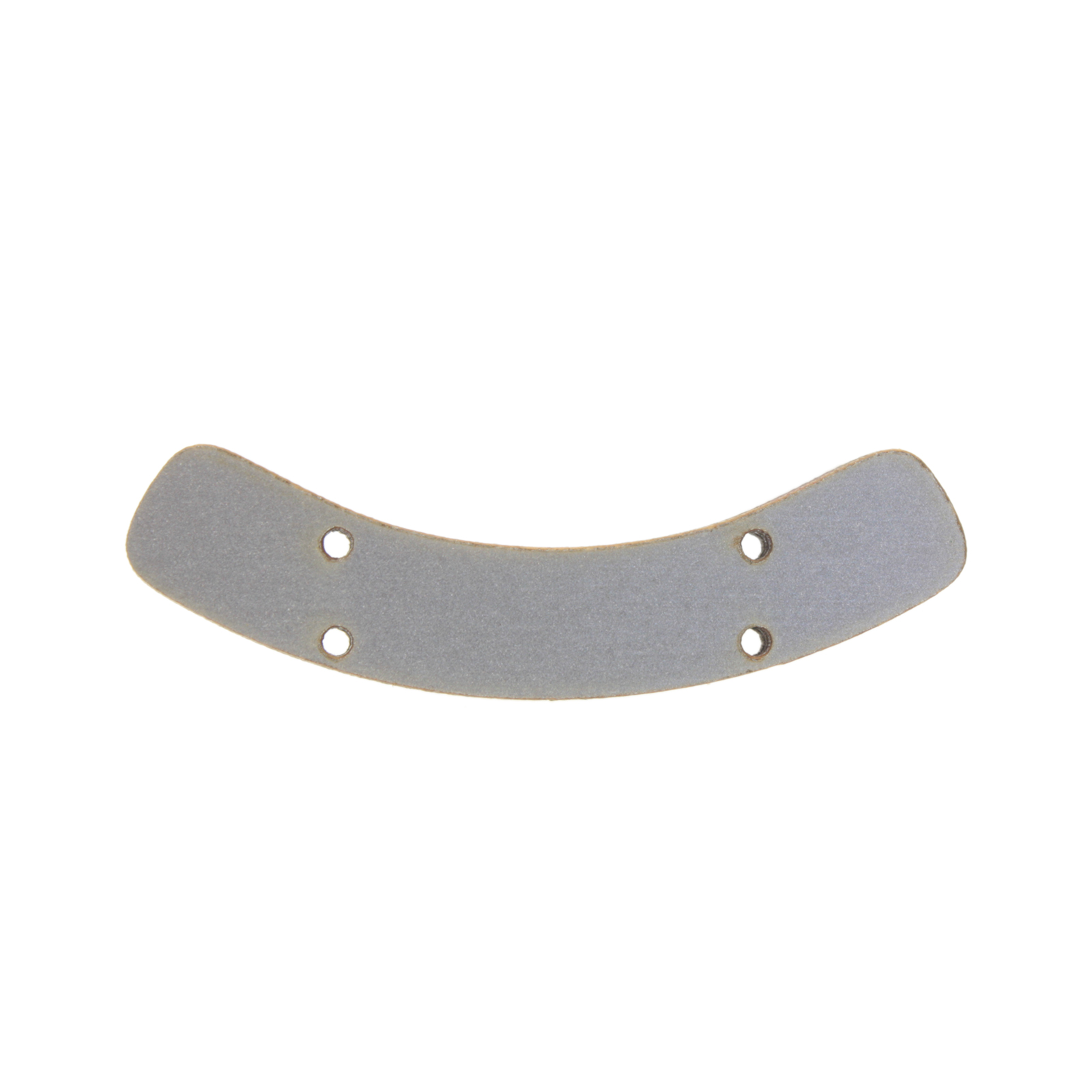 wooden 4-hole link bar - silver - 52x10mm | 2pc