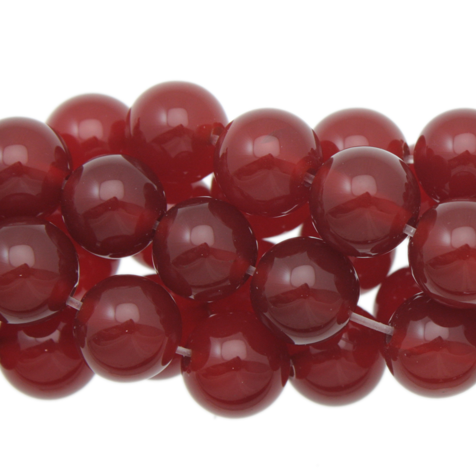 red agate smooth round 10mm | 10pc
