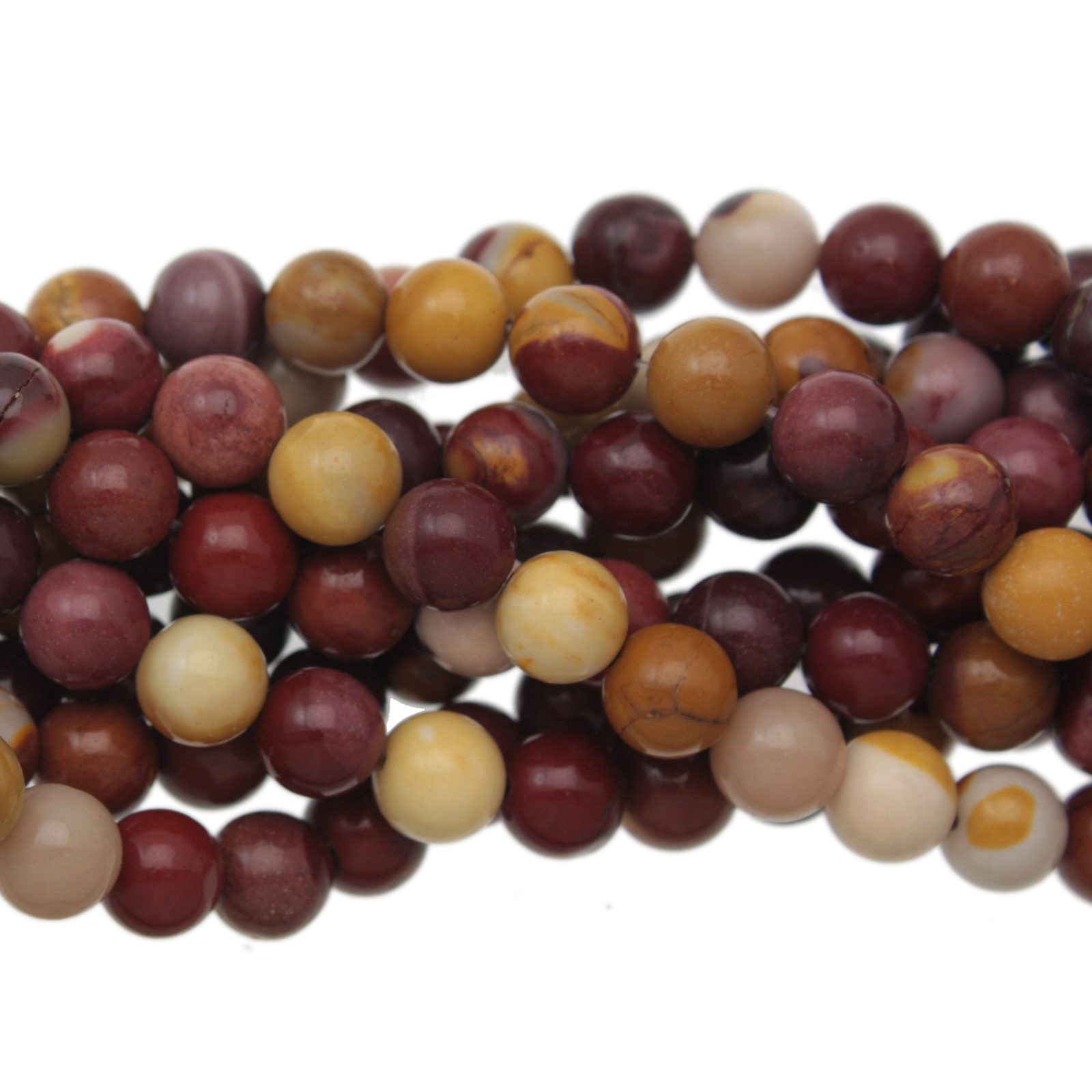 mookaite smooth round 8mm | 15/16-inch strand