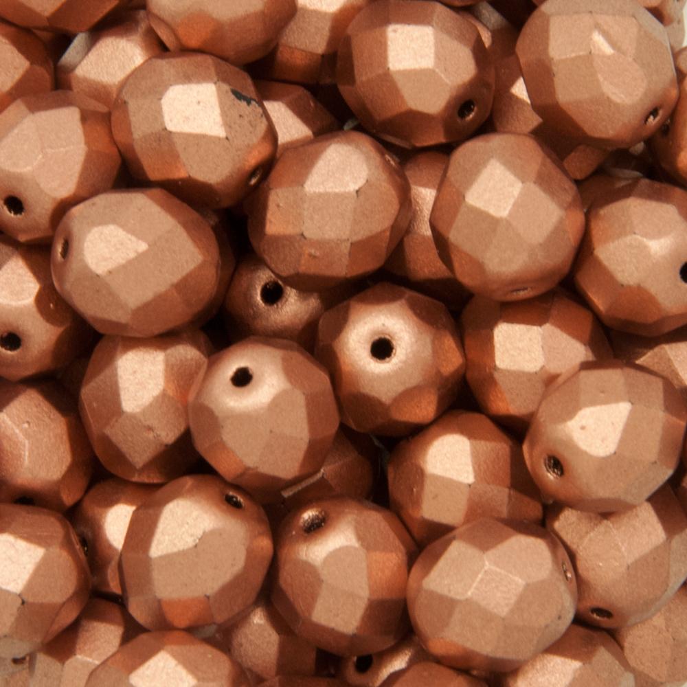 100 Perles Facettes De Bohème 4mm Crystal Copper Lined - Neuf - France