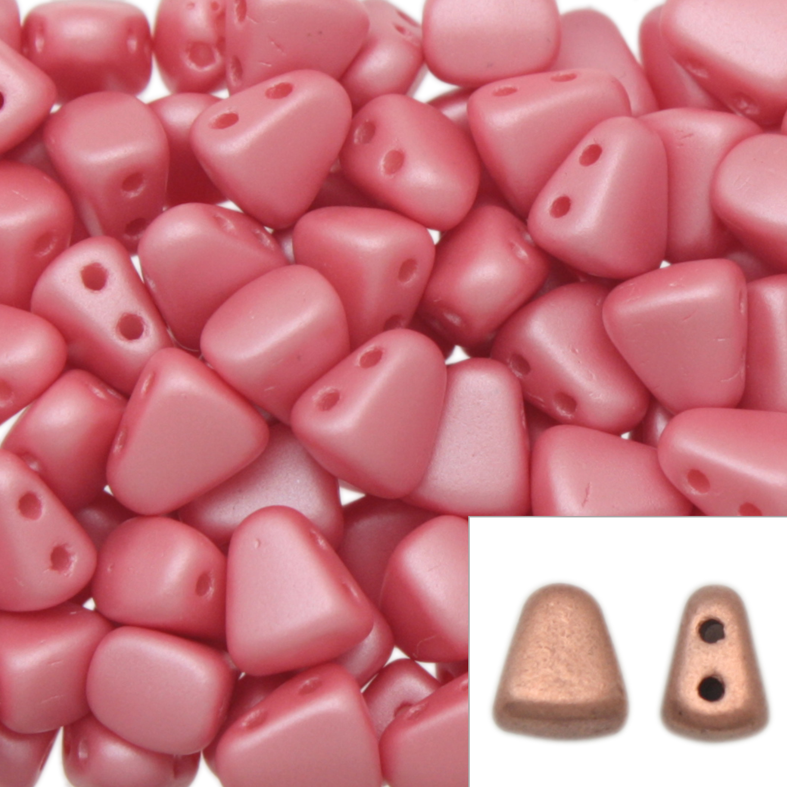 nib-bit glasperlen dark pink pearl 6x5mm | 10gr
