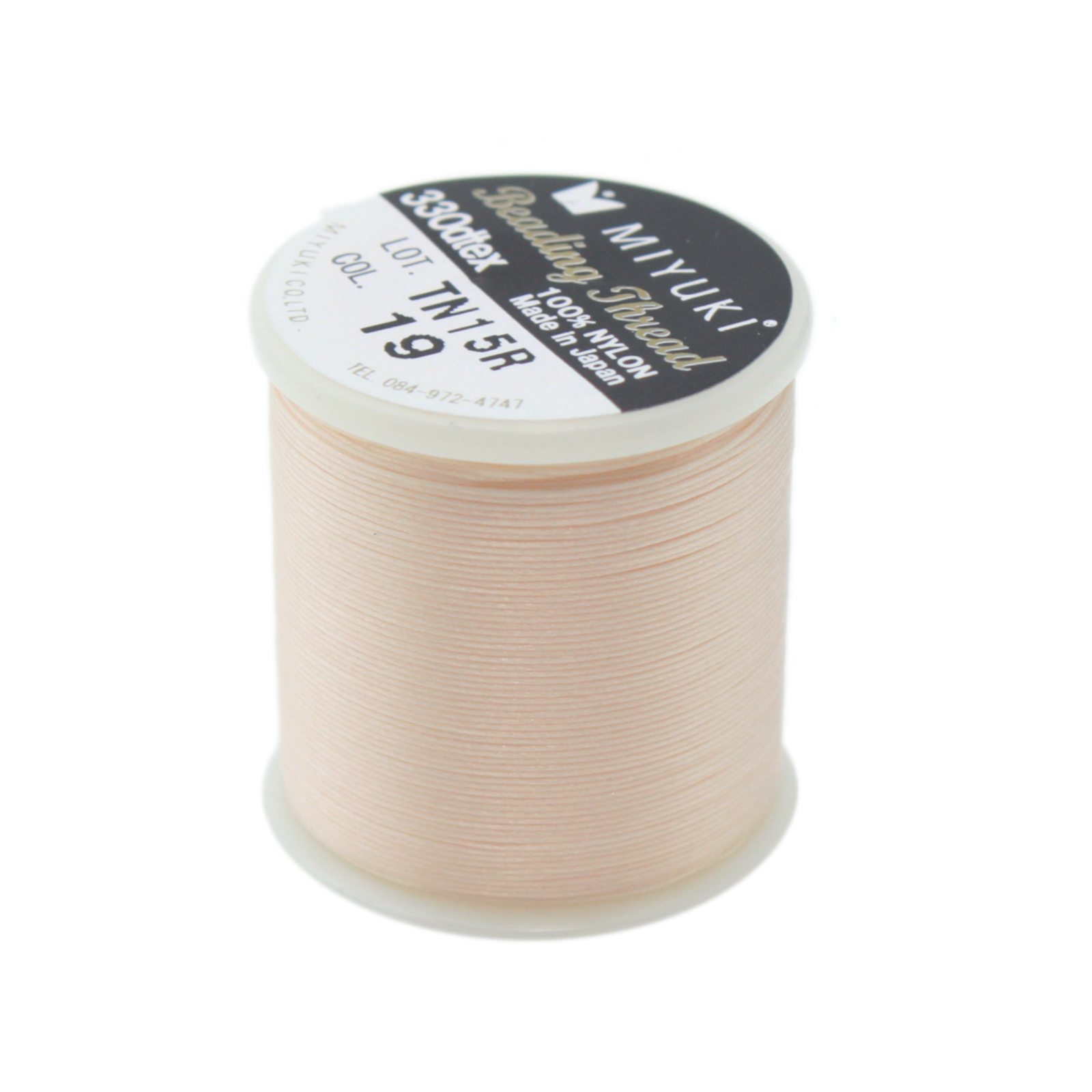 peach blossom miyuki nylon beading thread - size 0,25mm - 50mt spool | 1pc