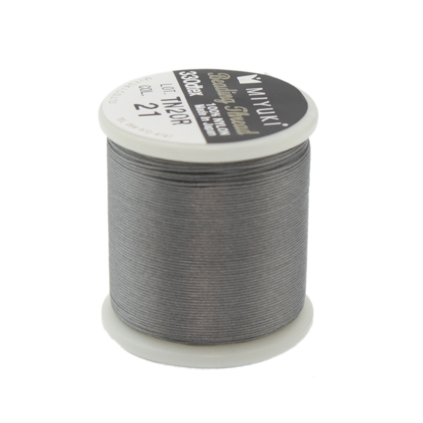 earl grey miyuki nylon beading thread - size 0,25mm - 50mt spool | 1pc