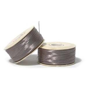grey nymo nylon beading thread - size 0,30mm - 58mt spool | 1pc