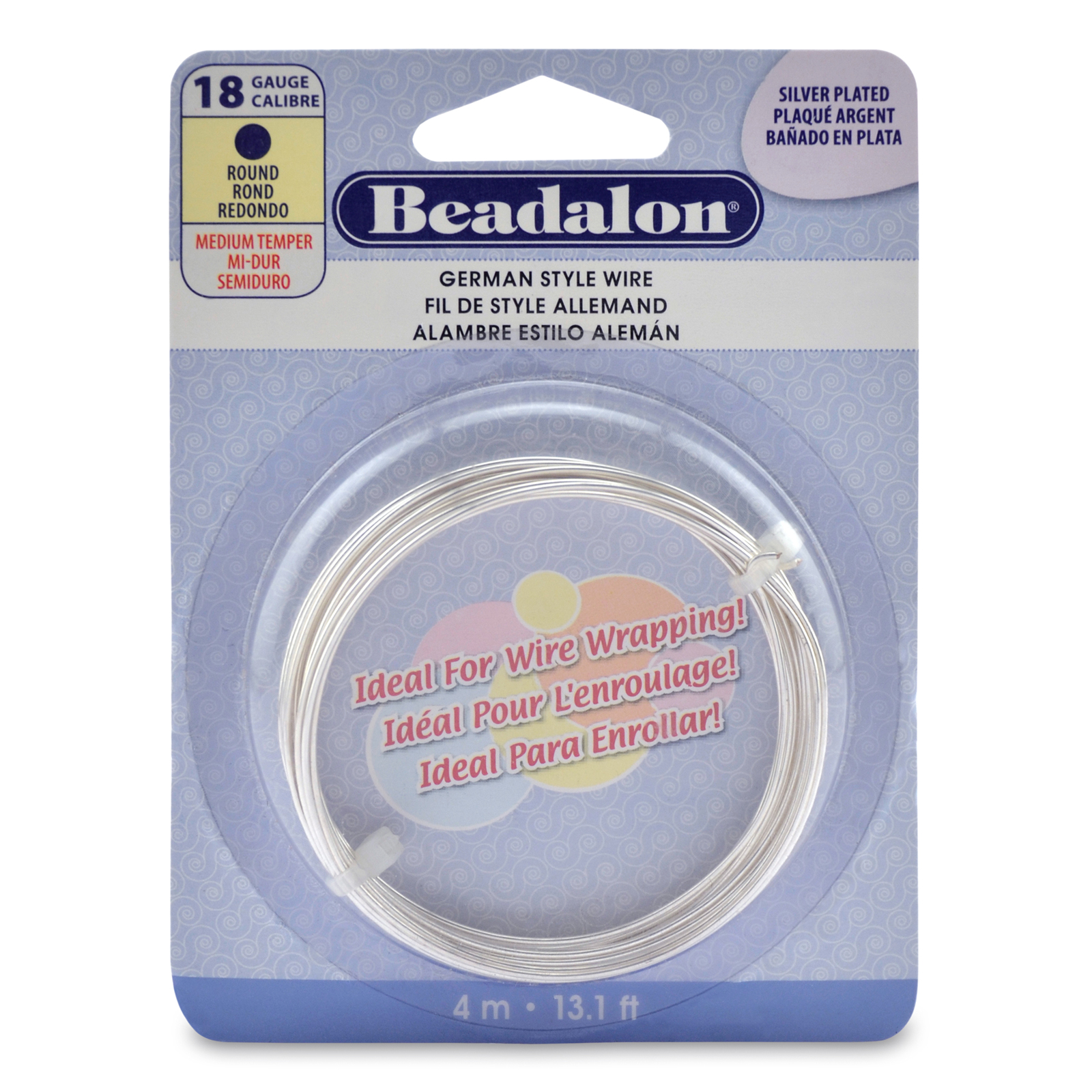 german style wire silver - diameter 1,02mm - 4mt spool | 1pc