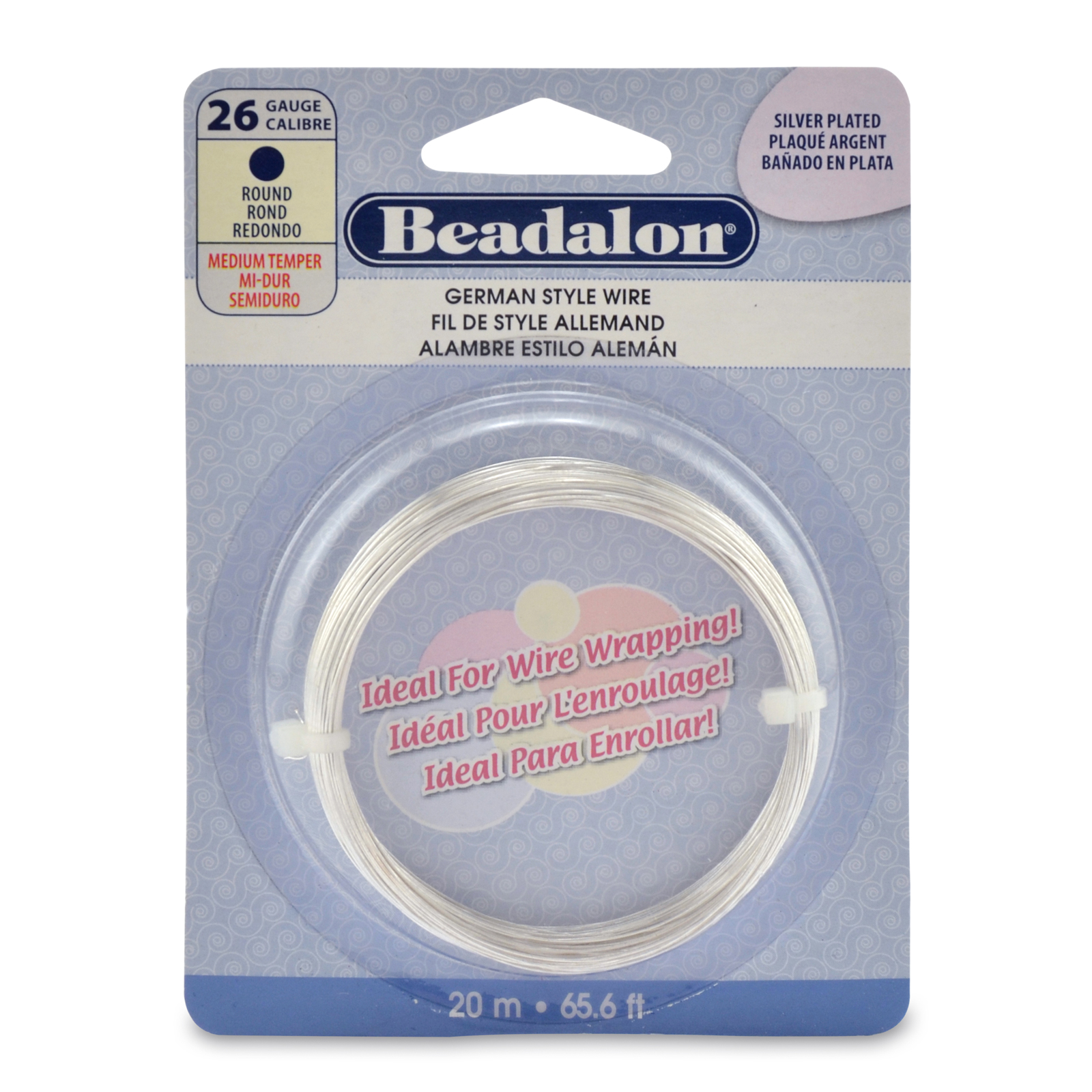 german style wire silver - diameter 0,41mm - 20mt spool | 1pc