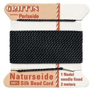 black griffin silk bead cord diameter 1,02mm - 2 mt | 1pc