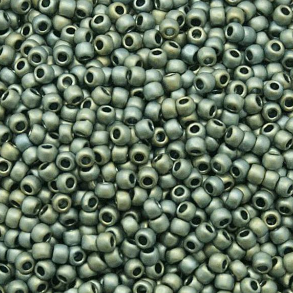 rocaille toho seed beads 11/0 - higher metallic frosted blue haze (512f) | 10gr