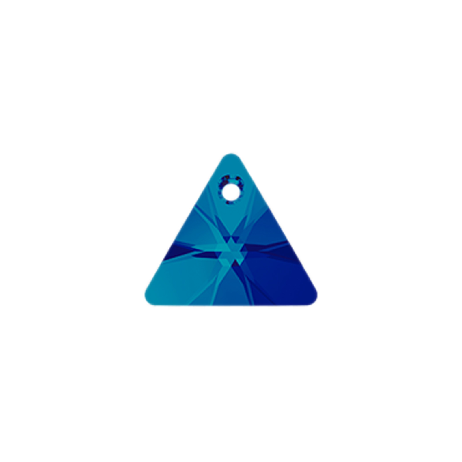 triangle (6628) crystal bermuda blue 12mm | 2st