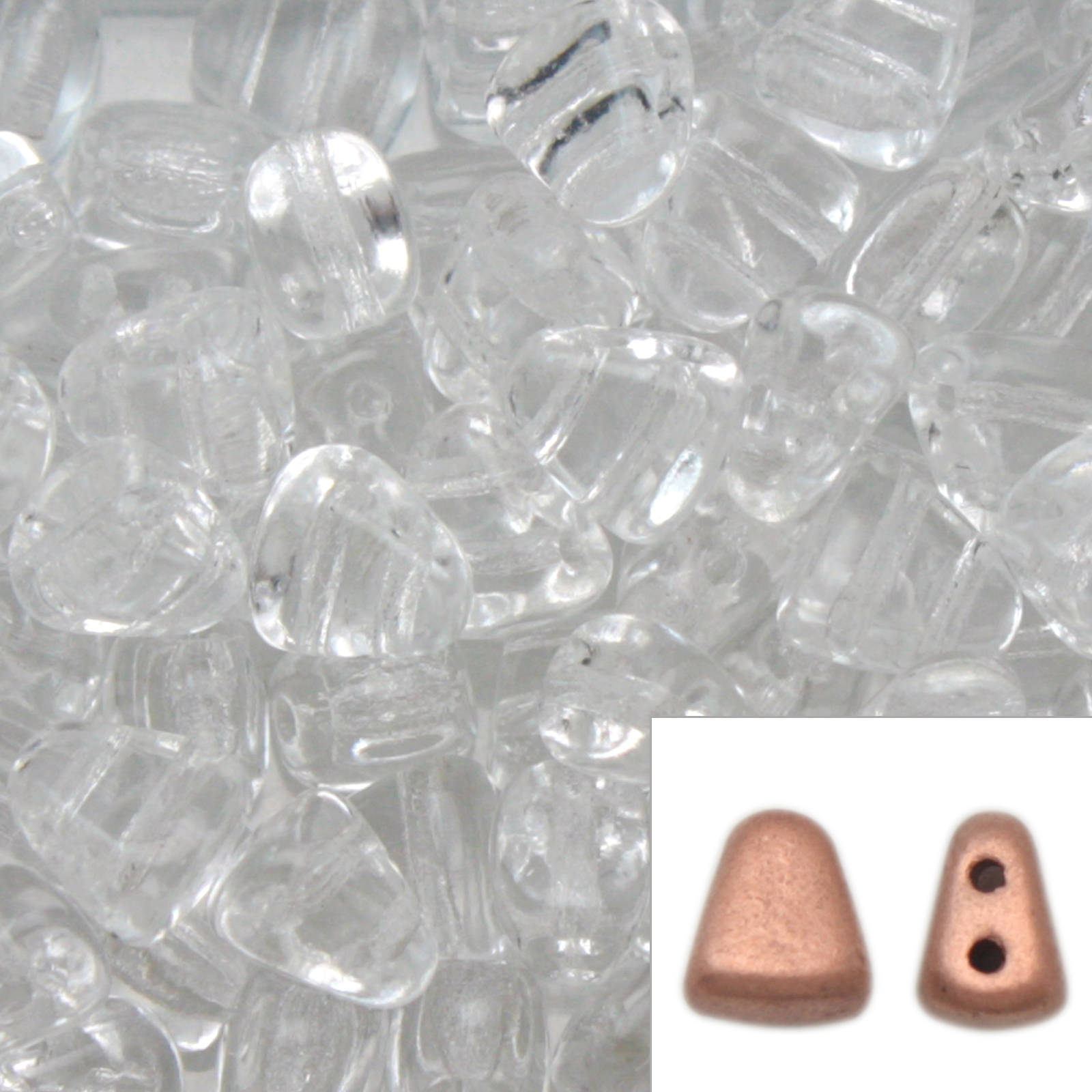 nib-bit glasperlen crystal 6x5mm | 10gr