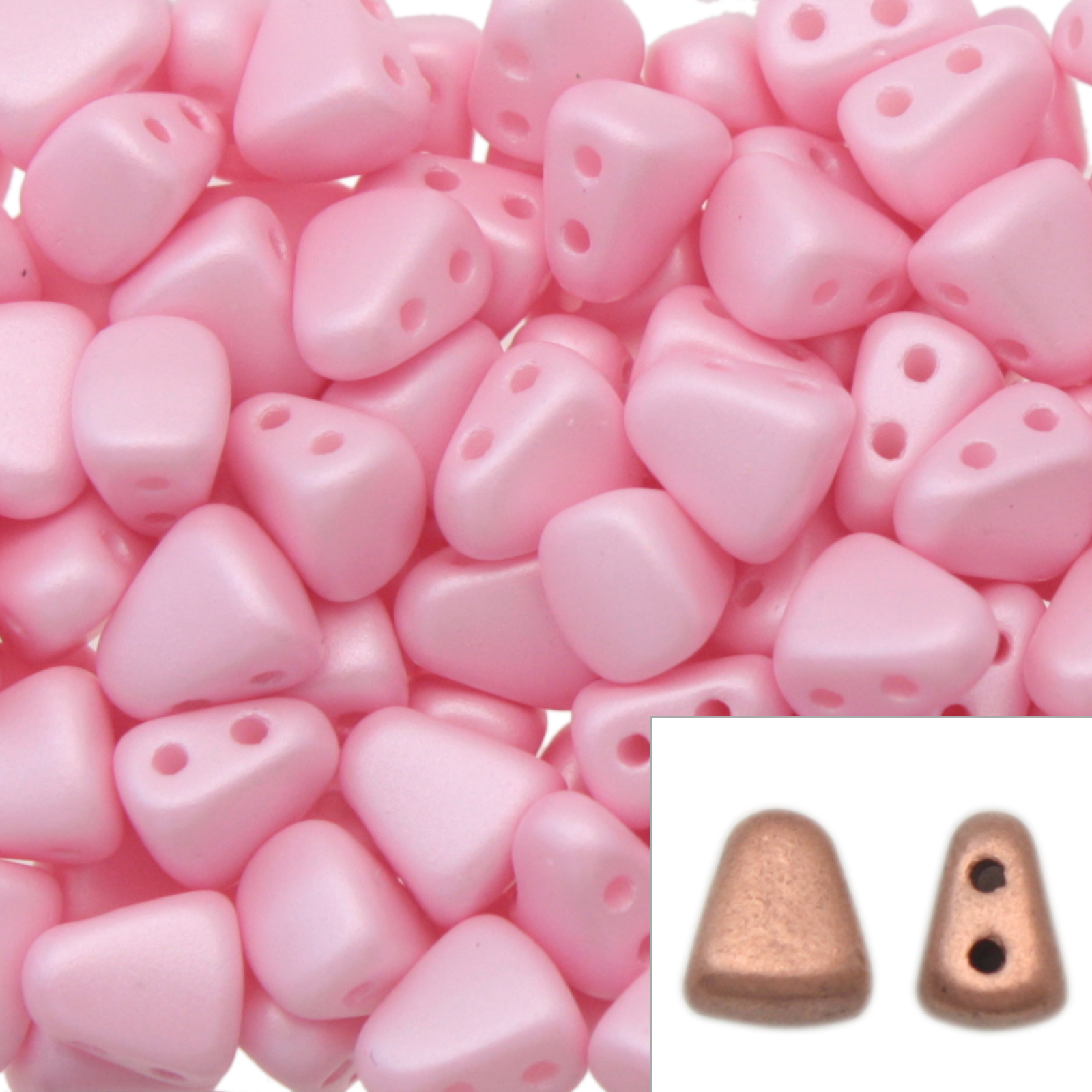 nib-bit glasperlen pink pearl 6x5mm | 10gr