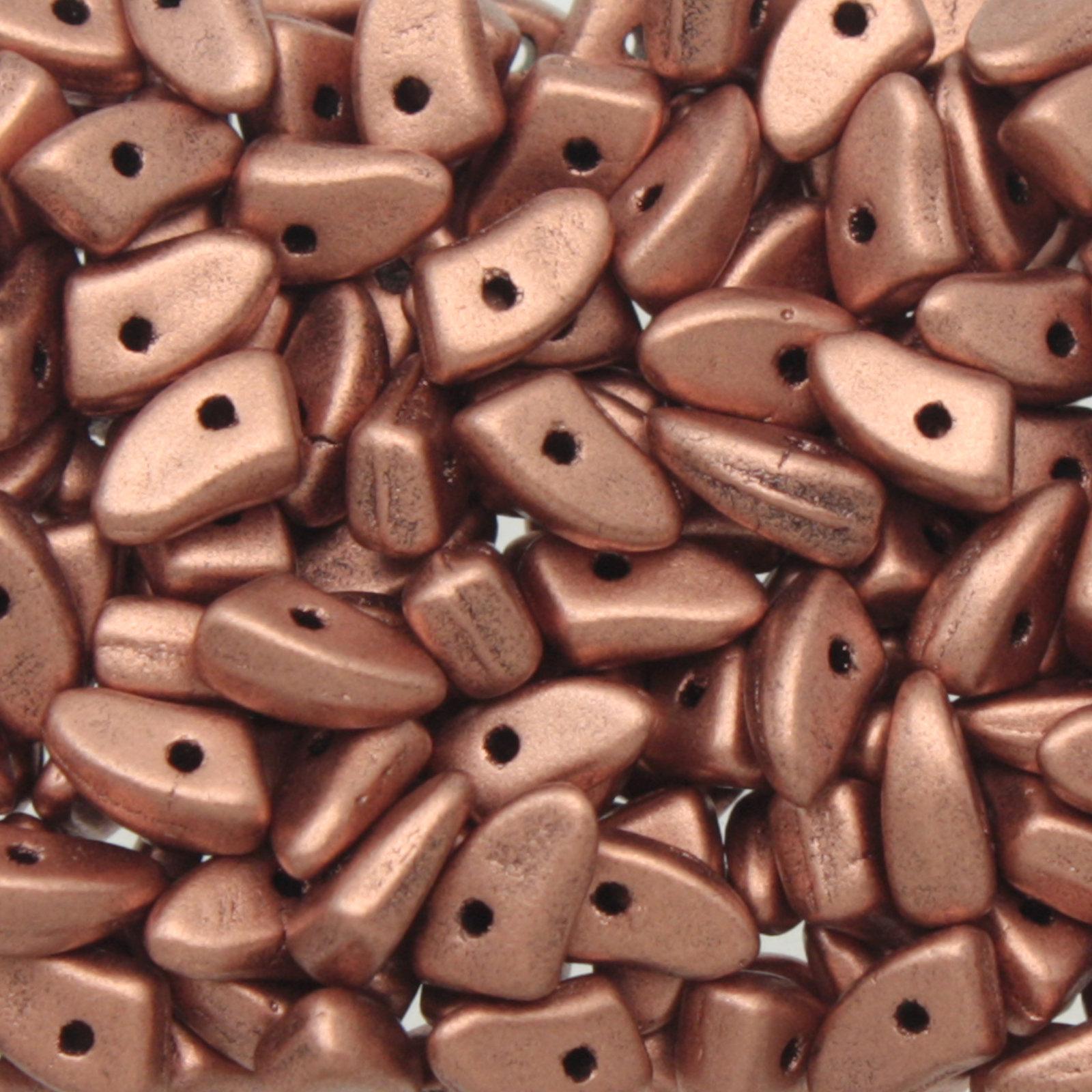 prong glasperlen - crystal copper - 6x3mm | 5gr