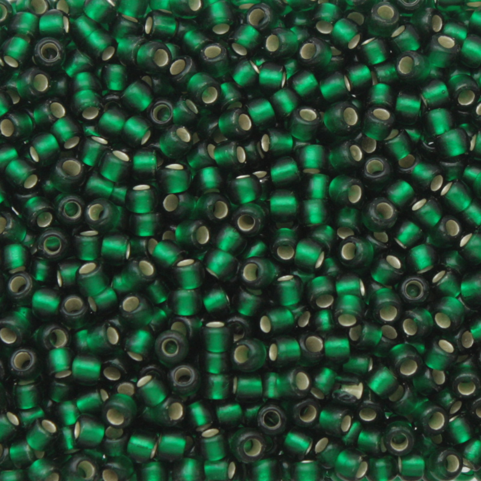 saatperlen toho 11/0 silver-lined frosted emerald (36f) | 10gr