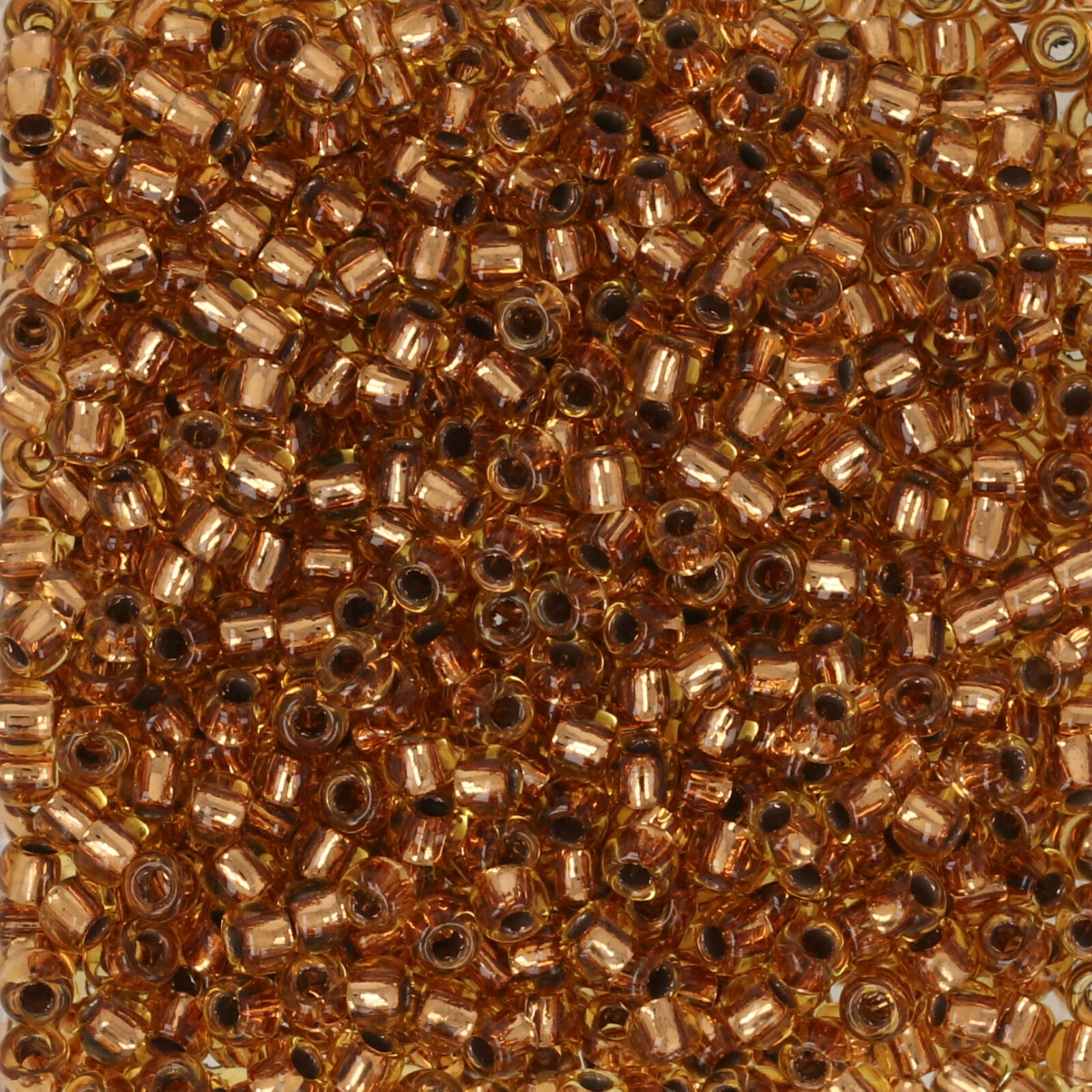 rocaille toho seed beads 11/0 copper lined light topaz (744) | 10gr