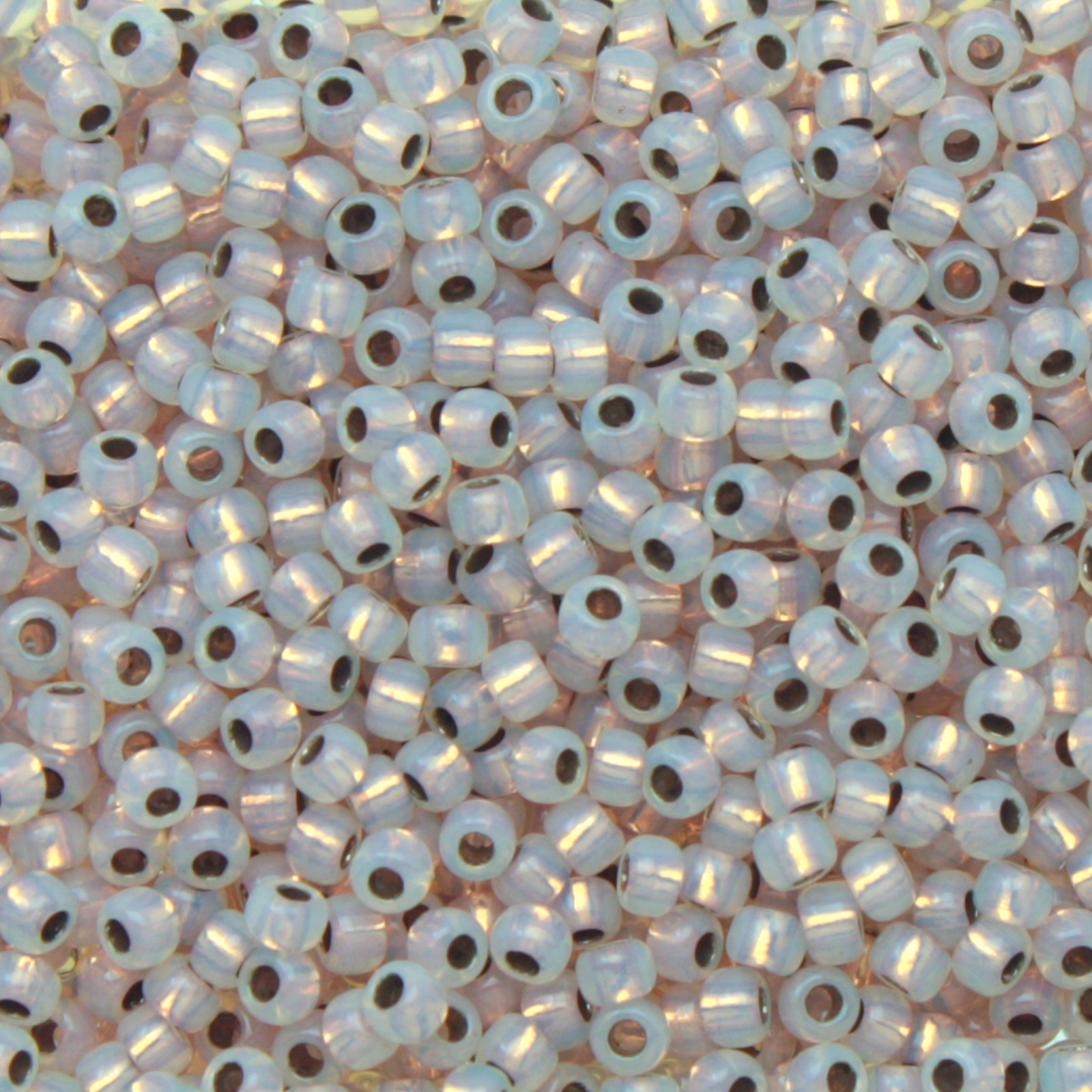 rocaille toho seed beads 11/0 copper lined alabaster (741) | 10gr