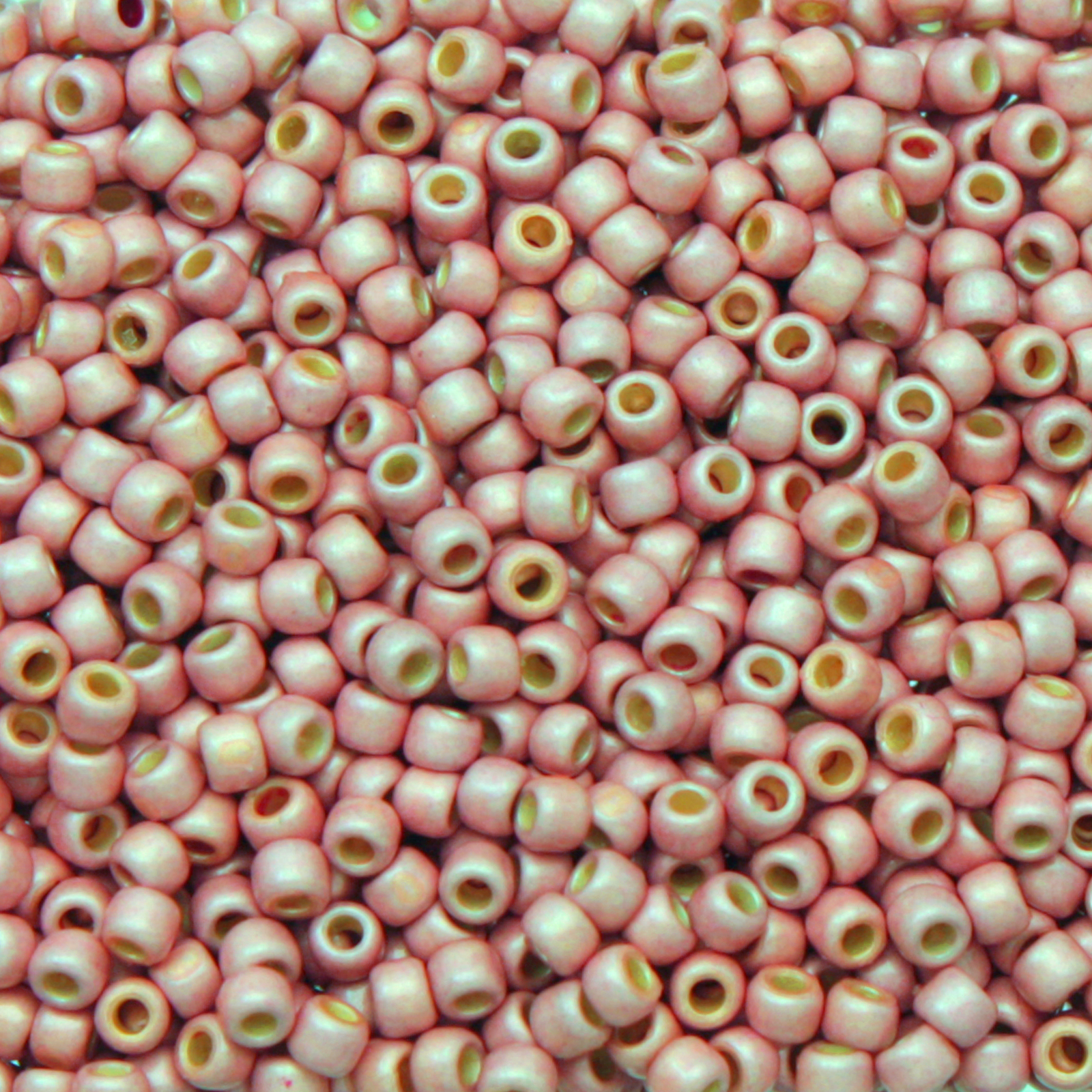 rocaille toho seed beads 11/0 - permanent finish frosted galzanized sweet blush (pf552f) | 10gr