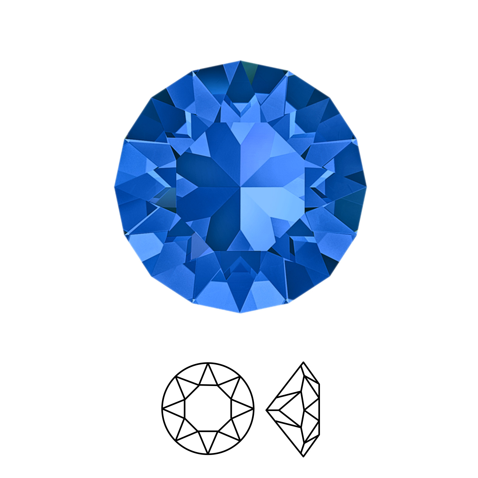 chaton (1088) sapphire ss29 (6,14-6,32mm) | 10pc