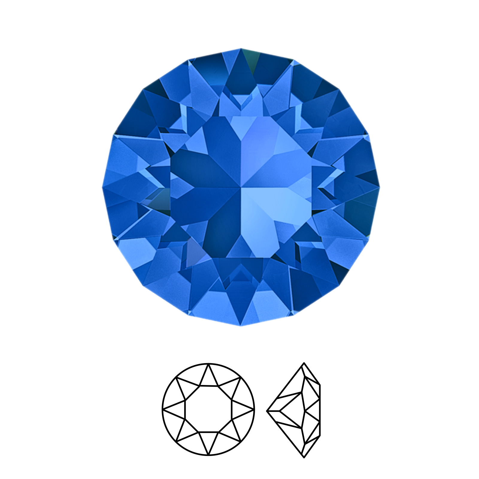 chaton (1088) sapphire ss39 (8,16-8,41mm) | 4pc