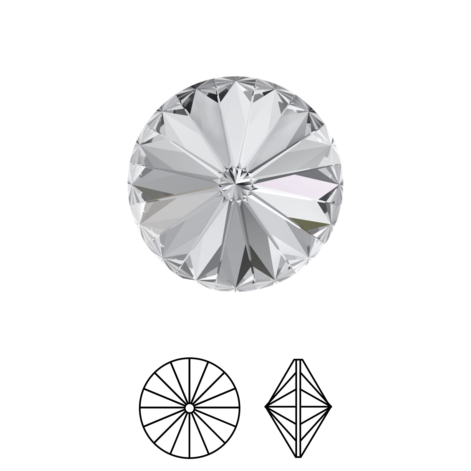 rivoli (1122) crystal 12mm | 2pc