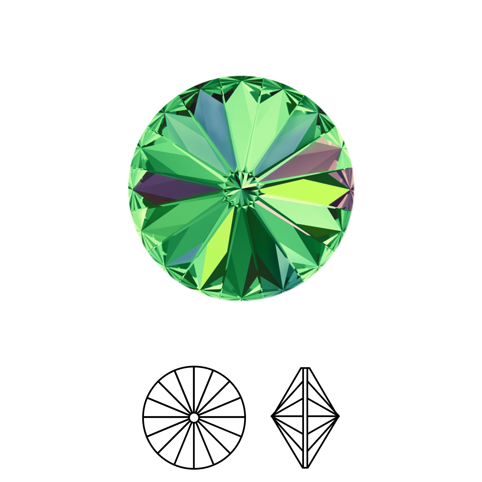rivoli (1122) crystal vitrail medium 12mm | 2st