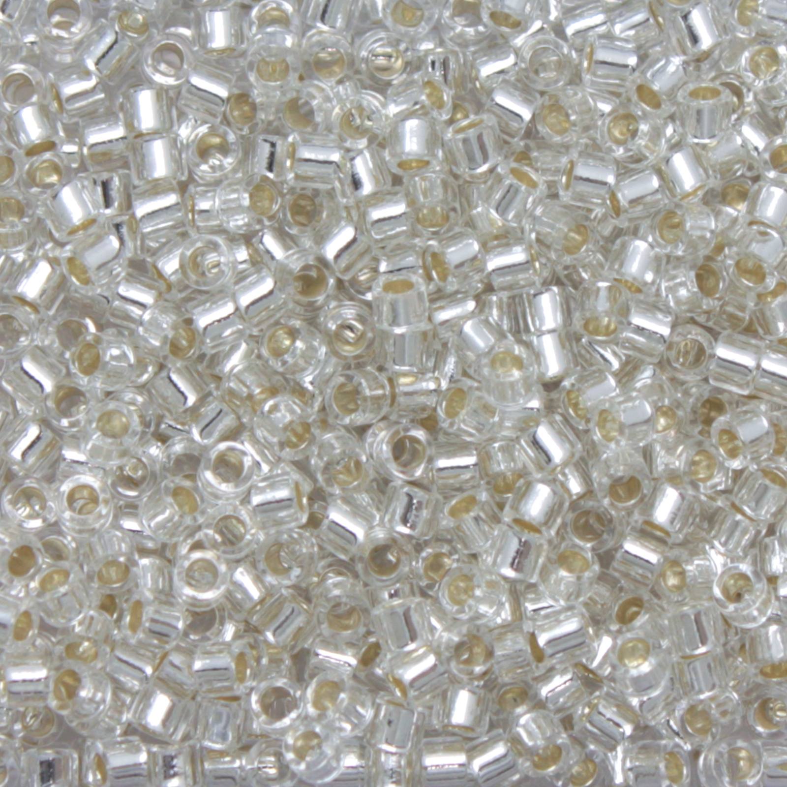 miyuki delica 10/0 - silver lined crystal | 8gr