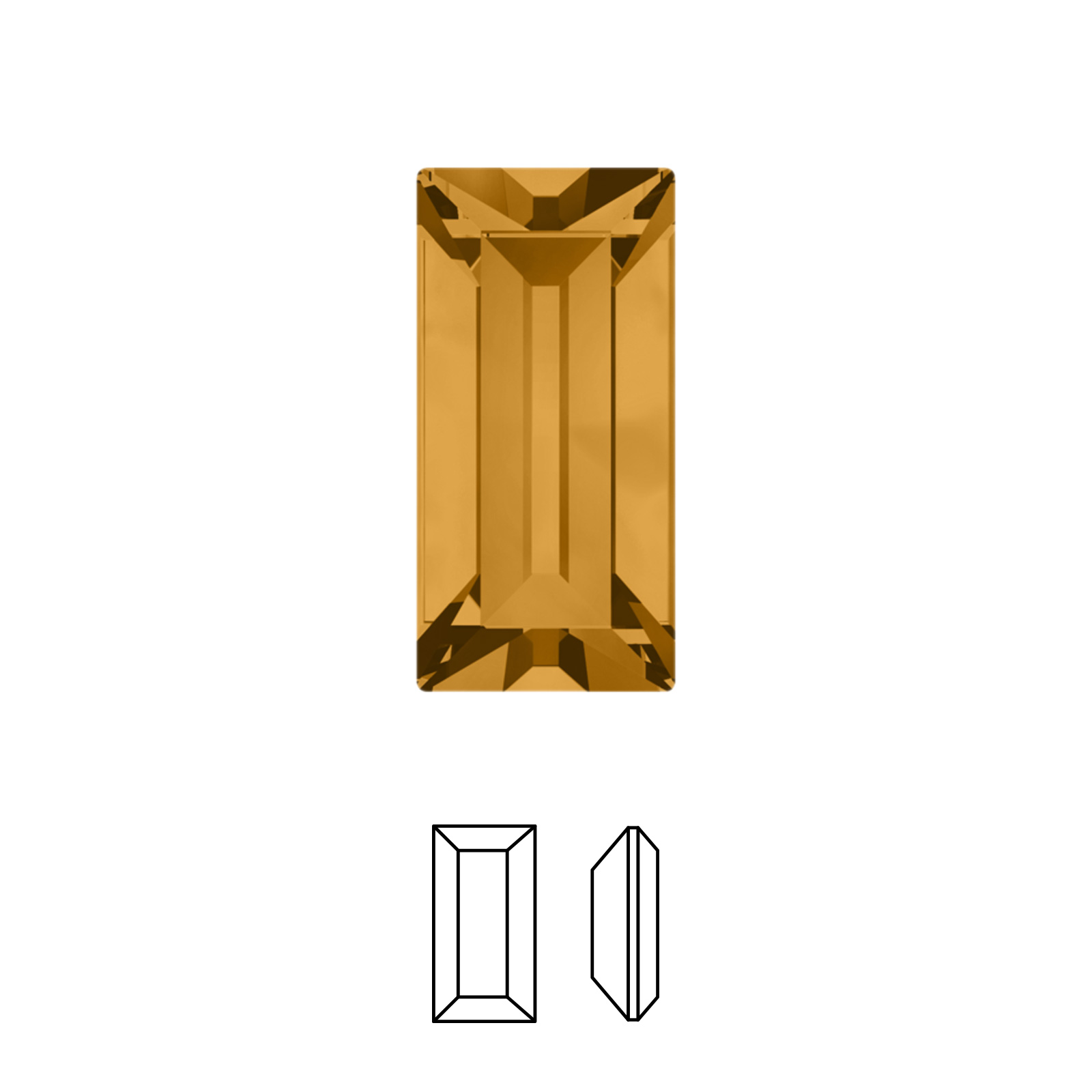baguette (4501) topaz 7x3mm | 4st
