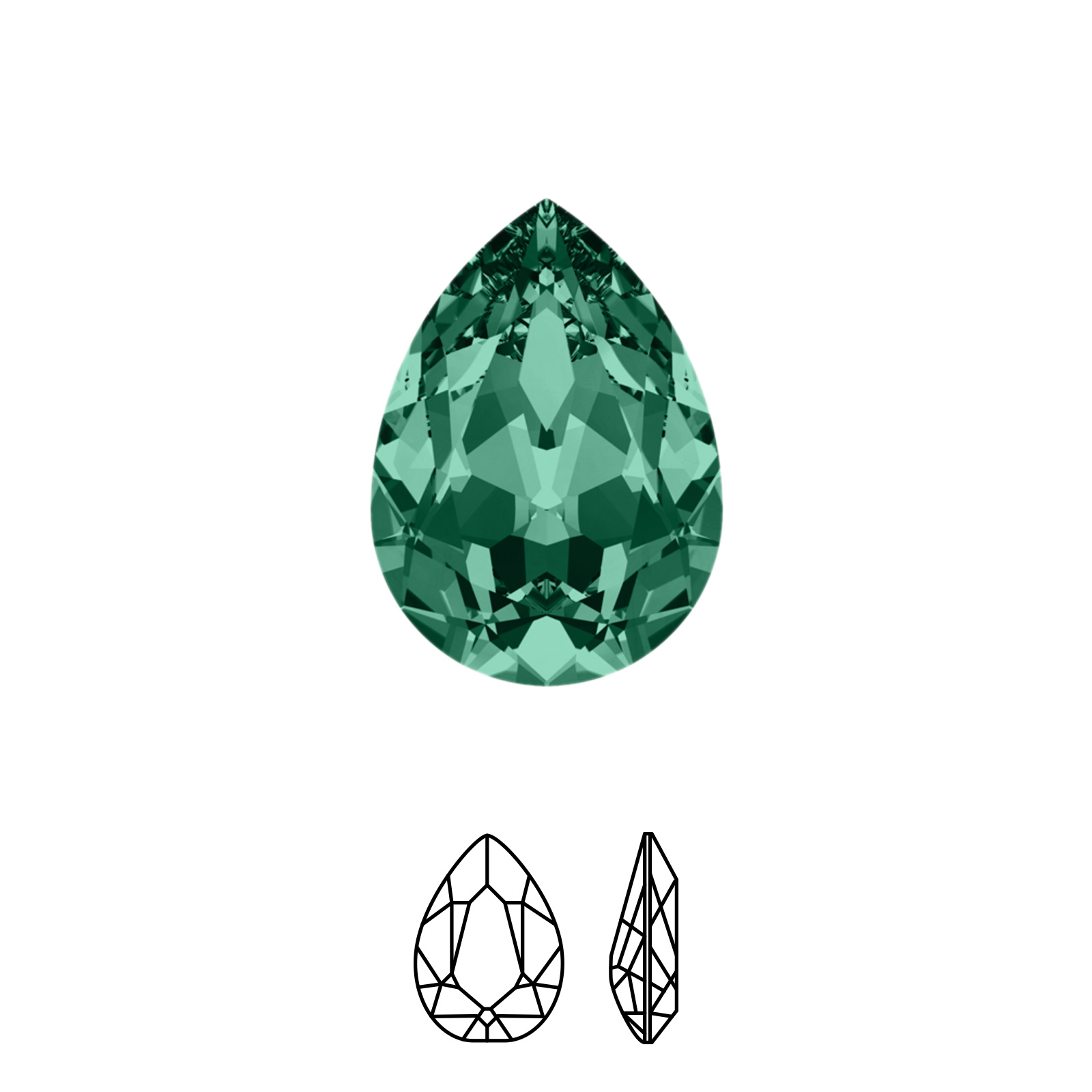 birne (4320) emerald 14x10mm | 1st
