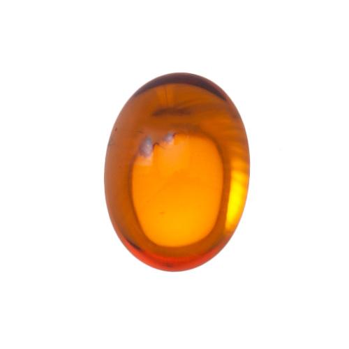 topaz gold foiled glass cabochon smooth oval 18x13mm | 2pc