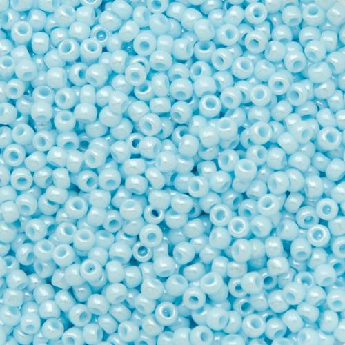 saatperlen toho 11/0 opaque lustered pale blue (124) | 10gr