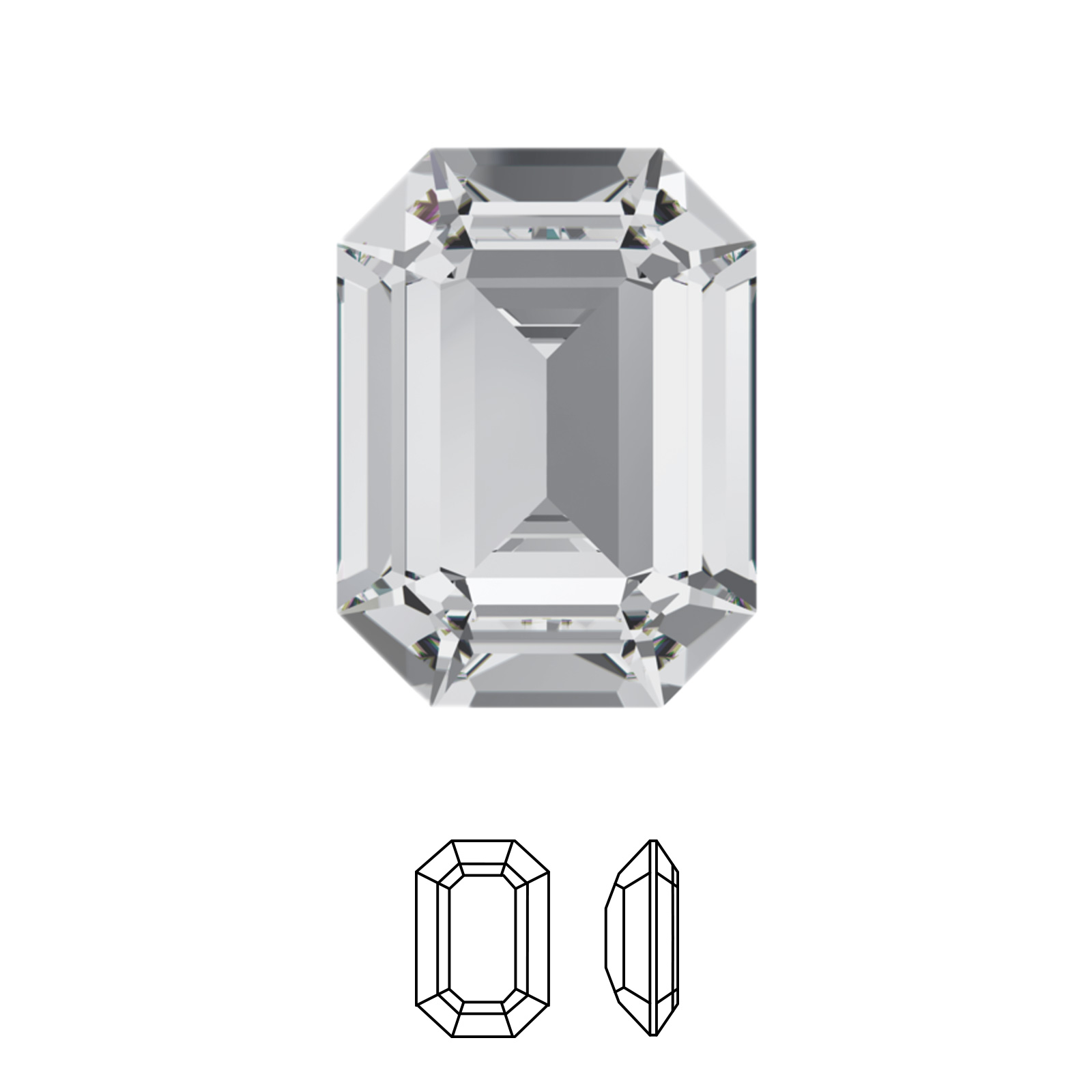 octagon fancy stone (4610) crystal 14x10mm | 1pc